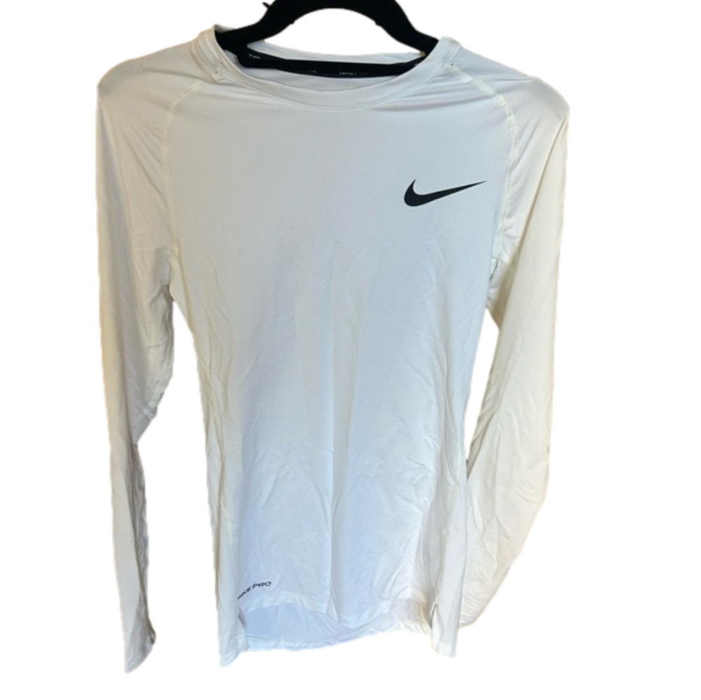 Nike Women’s Dri fit tight fit tee, Small, white